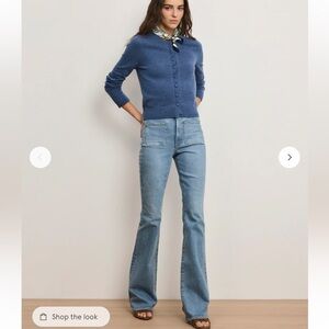 Veronica Beard Beverly High Rise Skinny Flare Jeans (28)